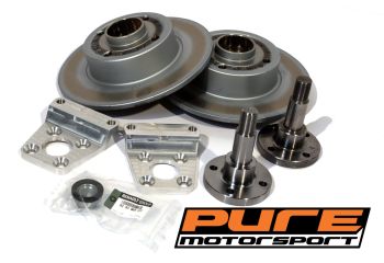 Billet Rear Stub Axle, Larger Rear Wheel Bearing kit