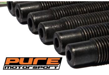 Motorsport Spec bullet tipped screw in M12 stud conversion kit with steel nuts, 4 stud